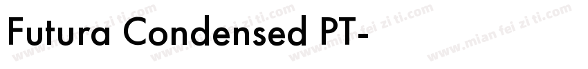 Futura Condensed PT字体转换